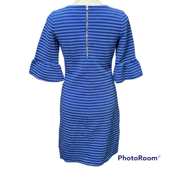 Lilly Pulitzer Alden Dress Blue Grotto Ottoman Stripe - Size Small - Picture 6 of 10